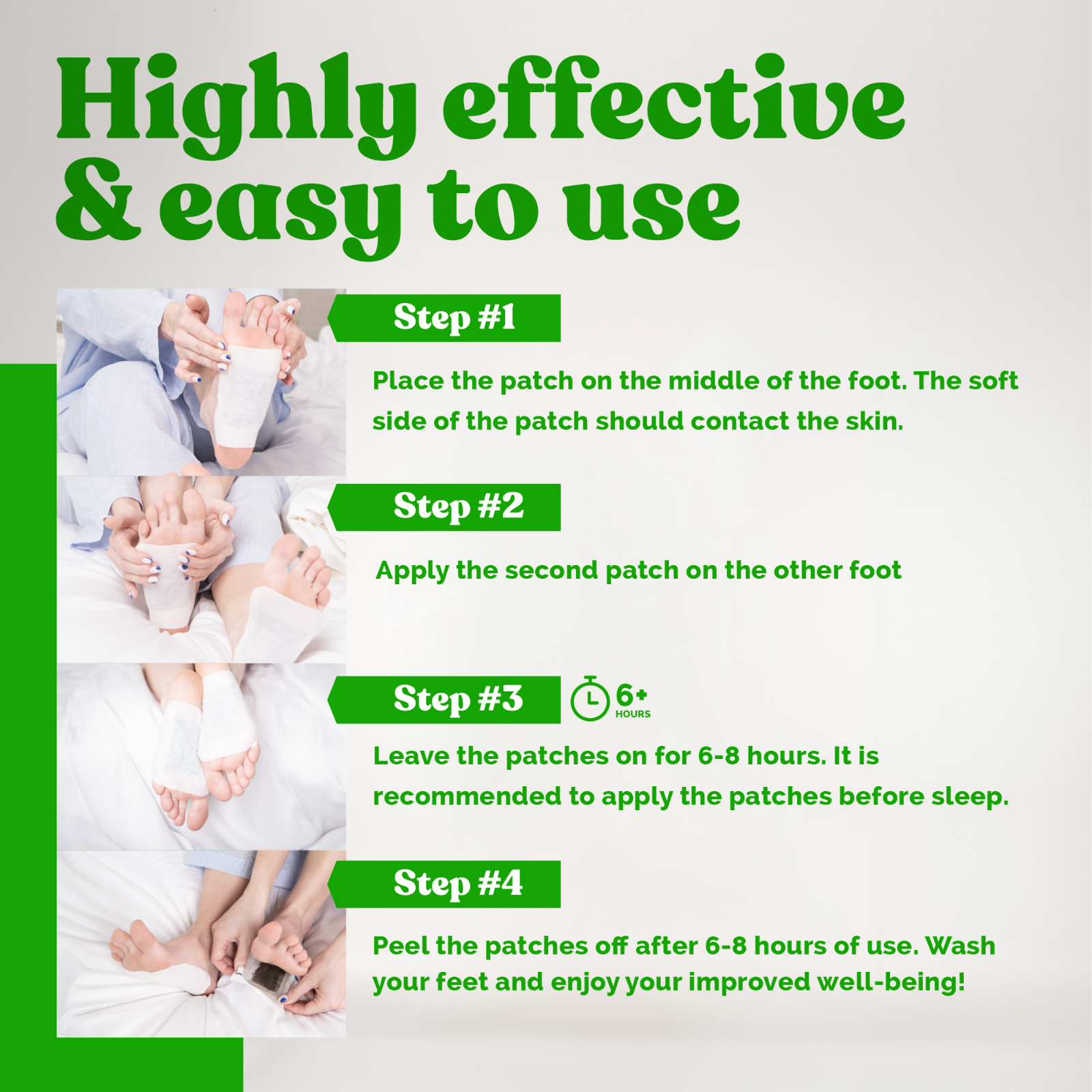 NUUBU® | Premium Detox Foot Pads to Remove Toxins, Deep Cleansing | 10 patches