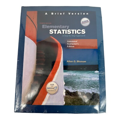 Elementary Statistics Annotated Instructors Edition 4th Ed CD Allan G. Bluman