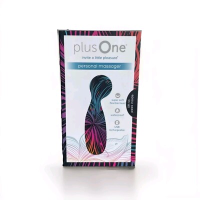 NEW plusOne Personal Massager Muscle Relaxation 10 Vibration Settings Waterproof