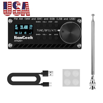 ATS-20+ Plus ATS20 V2 SI4732 Radio Receiver DSP SDR Receiver FM AM USA stock
