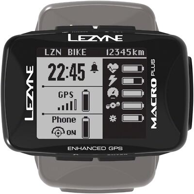 Lezyne Macro Plus GPS HR Computer OPEN BOX 1-GPS-MACRO-V304-HS