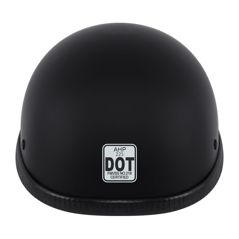 XL DOT Motorcycle Beanie Helmet Half Helmet Cap Skid Scooter Chopper
