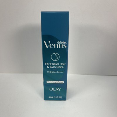 Gillette Venus for Facial Hair & Skin Hydration Serum w/Hyaluronic Acid 1.5 fl