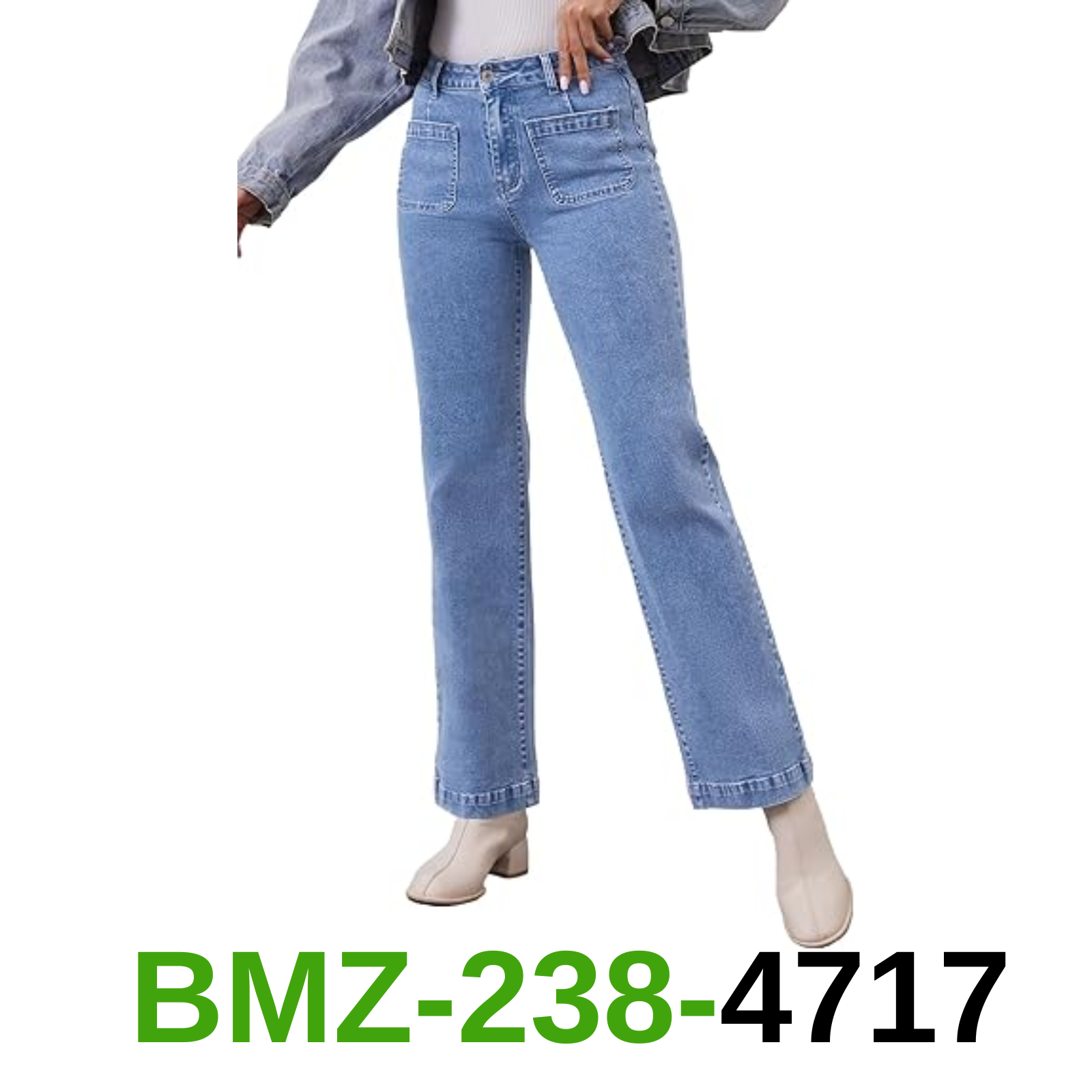 Metietila Womens Wide Leg Jeans High Waisted Stretchy Straight Leg Jeans, S
