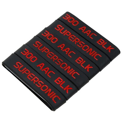 Aolamegs 300 Acc BLK Supersonic Magazine Marking Bands 6 Pack Black-Red