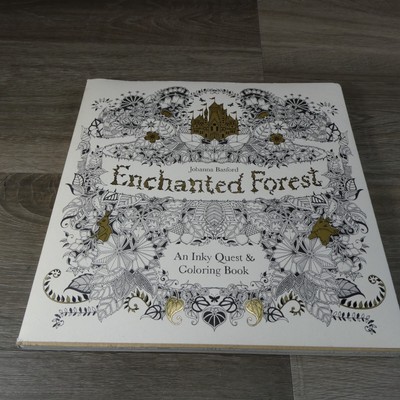 2015 Enchanted Forest an Inky Quest Coloring Book Johanna Basford Zen Mazes