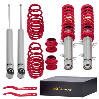 Coilovers Kit for VW Golf MK4 1J New Beetle Seat Leon 1M 4x Strut Springs Shock