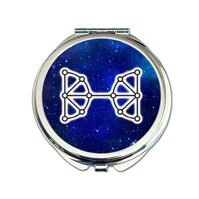 Pisces Pocket Mirror. Zodiac Star Sign Gift. Astrology Horoscope Lovers Compact.