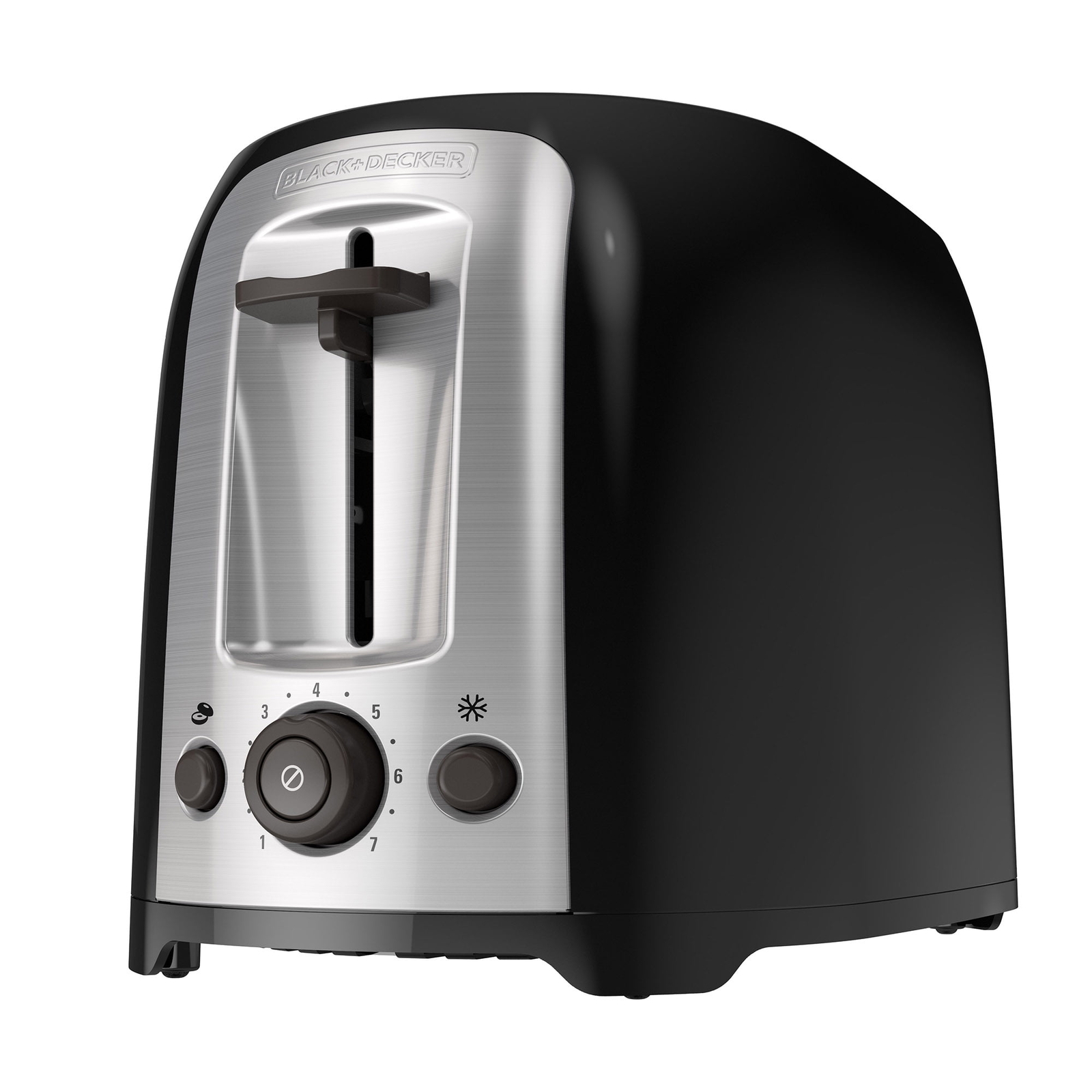2-Slice Extra Wide Slot Toaster, Black, Silver, TR1278B