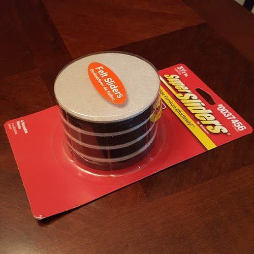 Super Sliders  Pack of 4  3-inch Self-Stick Furniture Movers for Wood, Li... New