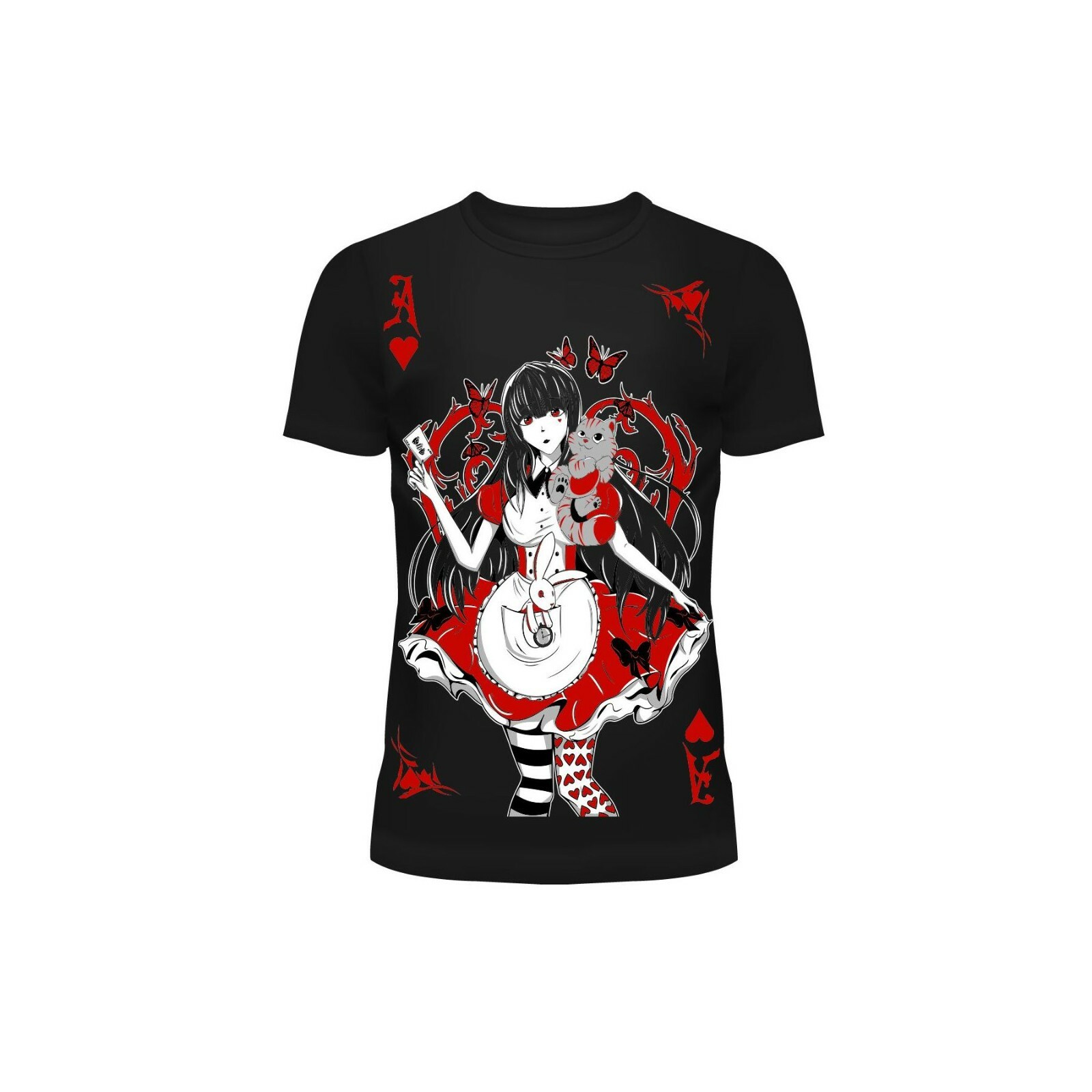 Cupcake Cult Wonderland Japanese Manga Womens Gothic Punk T