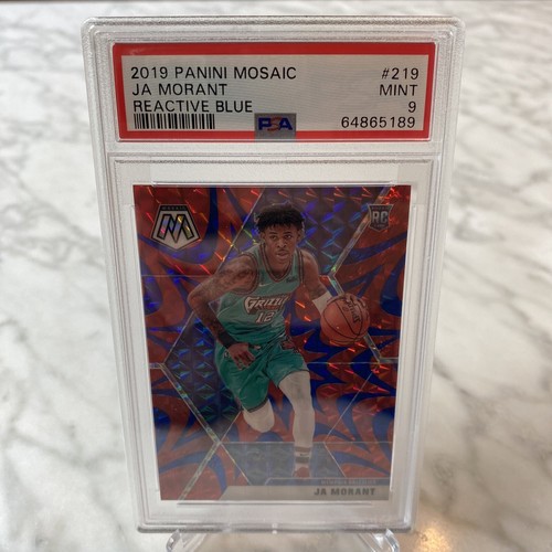 2019 Panini Mosaic Ja Morant RC #152 PSA 9 Reactive Blue
