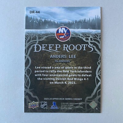 2023 Upper Deck Series 2 #DR-44 Anders Lee Deep Roots