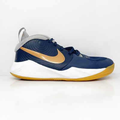 

Nike Boys Team Hustle D9 AQ4224-001 Синие баскетбольные кроссовки, размер 5,5 лет, Синий, Team Hustle D9