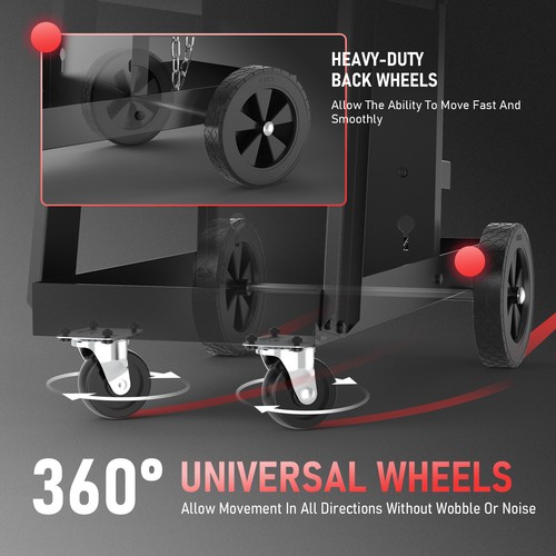 3-Tier Welding Cart for TIG MIG Welder and Plasma Cutter,Rolling Welding Trolley