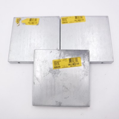 3 Pack nVent 6'' x 6'' Blank Closure Plate Galvanized  F66GCPNKGV