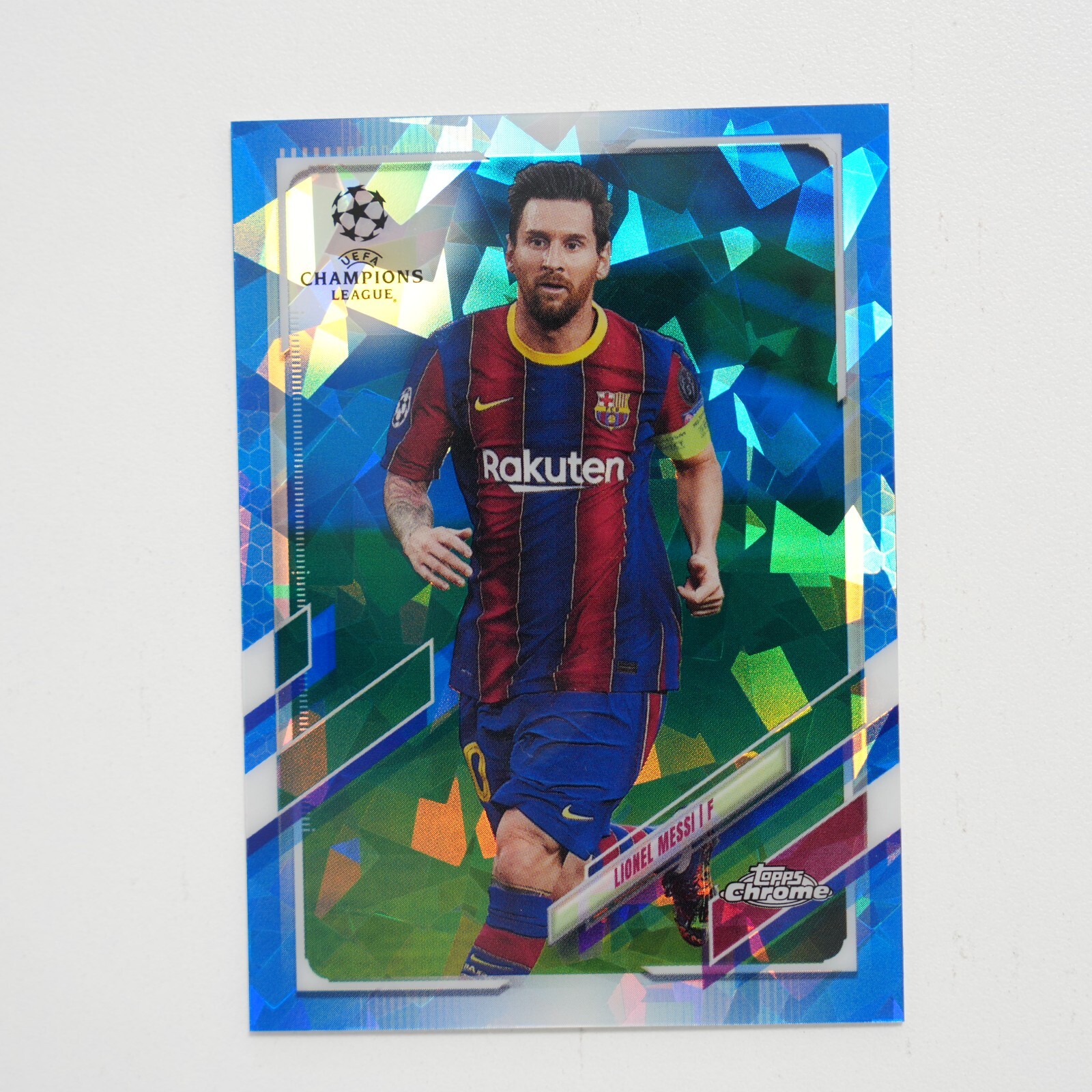 2020-21 Topps Chrome UCL Sapphire Edition Lionel Messi #1