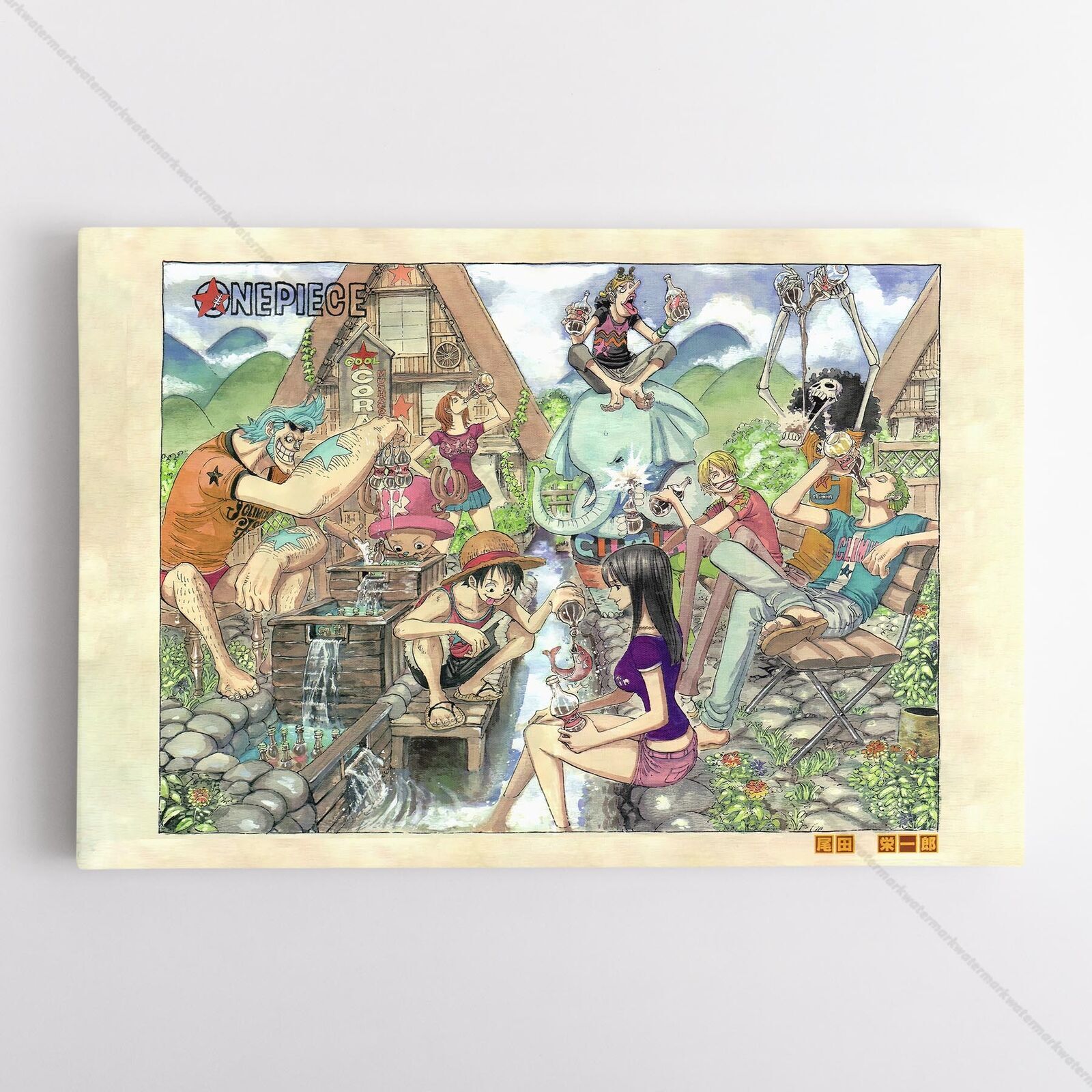 One Piece Poster Canvas - Chapter 566 Assault Art Print
