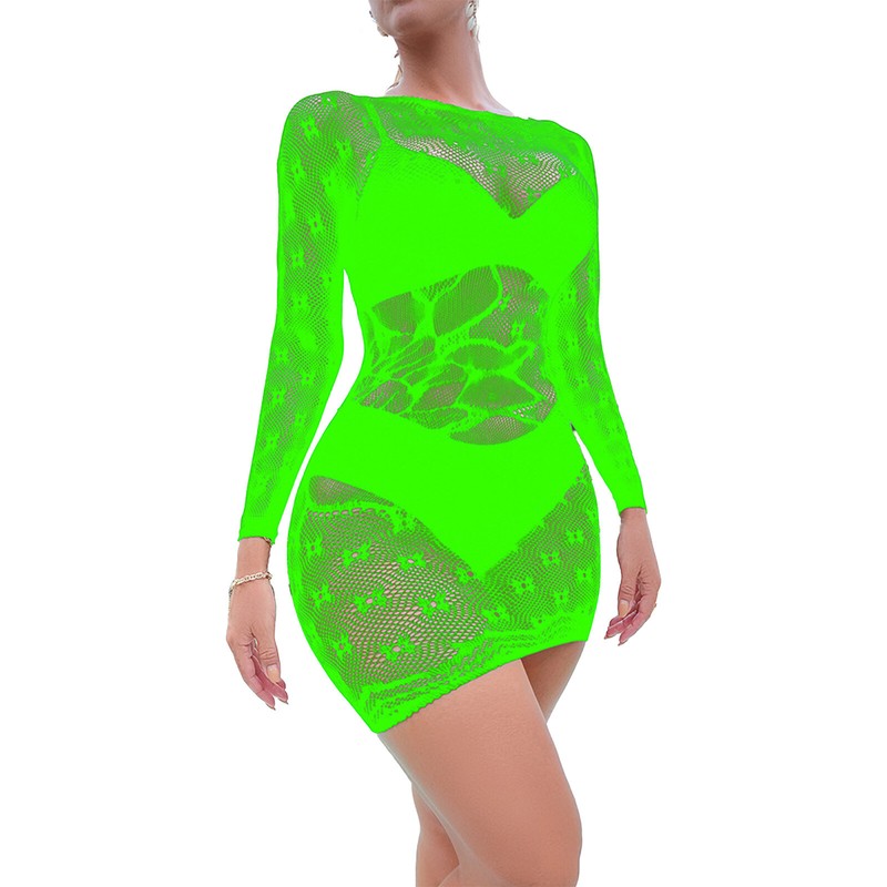 cut out fishnet bodycon dress Women's Sheer Mesh Bodycon Mini Dress, Long Sleeve Fishnet Cutout Party  Club Dress