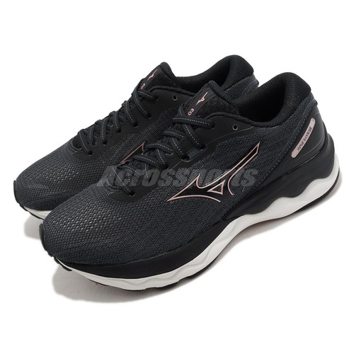 Женские кроссовки Mizuno Wave Skyrise 3 D Wide Black Metallic Rose J1GD2223-44