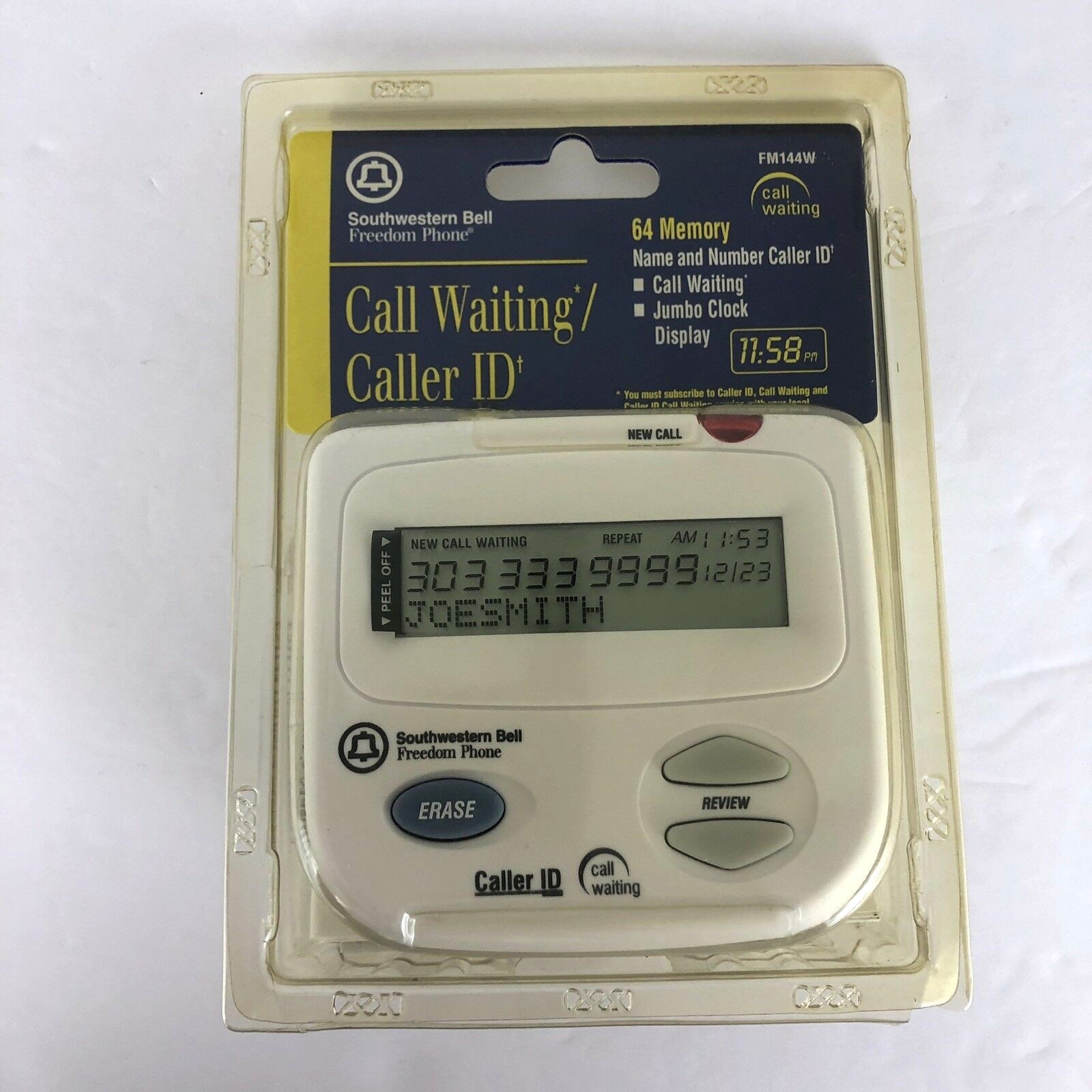 Southwestern Bell Freedom Phone FM144W - Name & Number Caller ID - 64 Memory