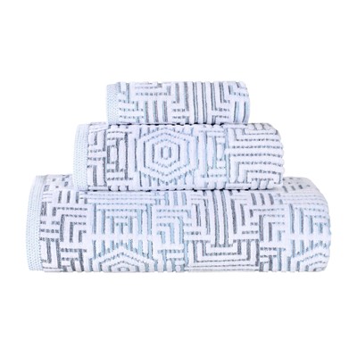 Cotton 3-Piece Towel Set, Quick Dry, Bathroom Essentials, Shower, Spa, Luxury...