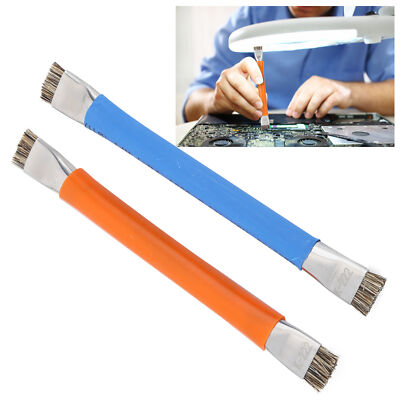 2Pcs Double Head Brush For Hard Cleaning Motherboard Mobile Phone