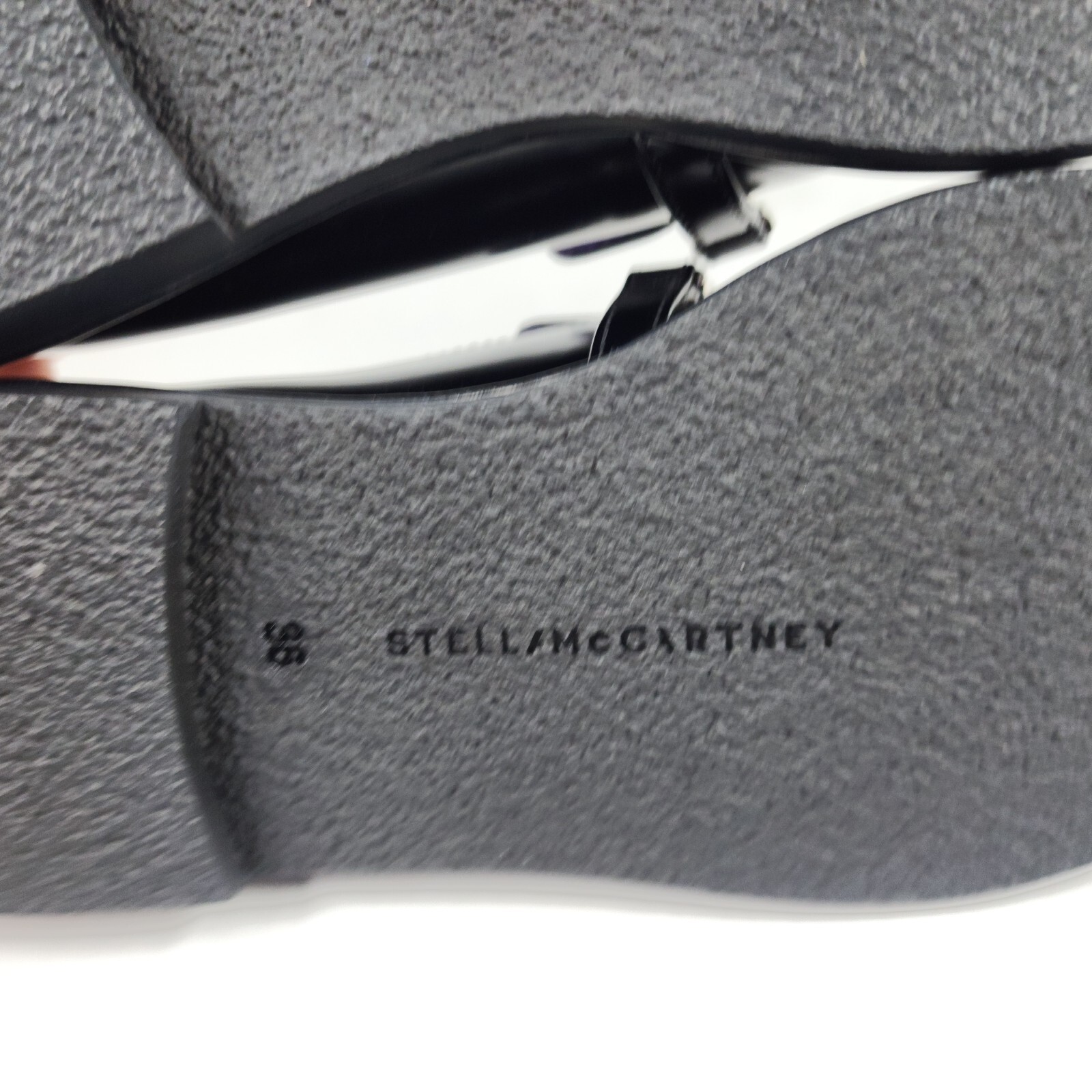 Stella McCartney Falabella Chain Loafers Women's 36/6US Black Round Toe Slip On - Picture 7 of 16