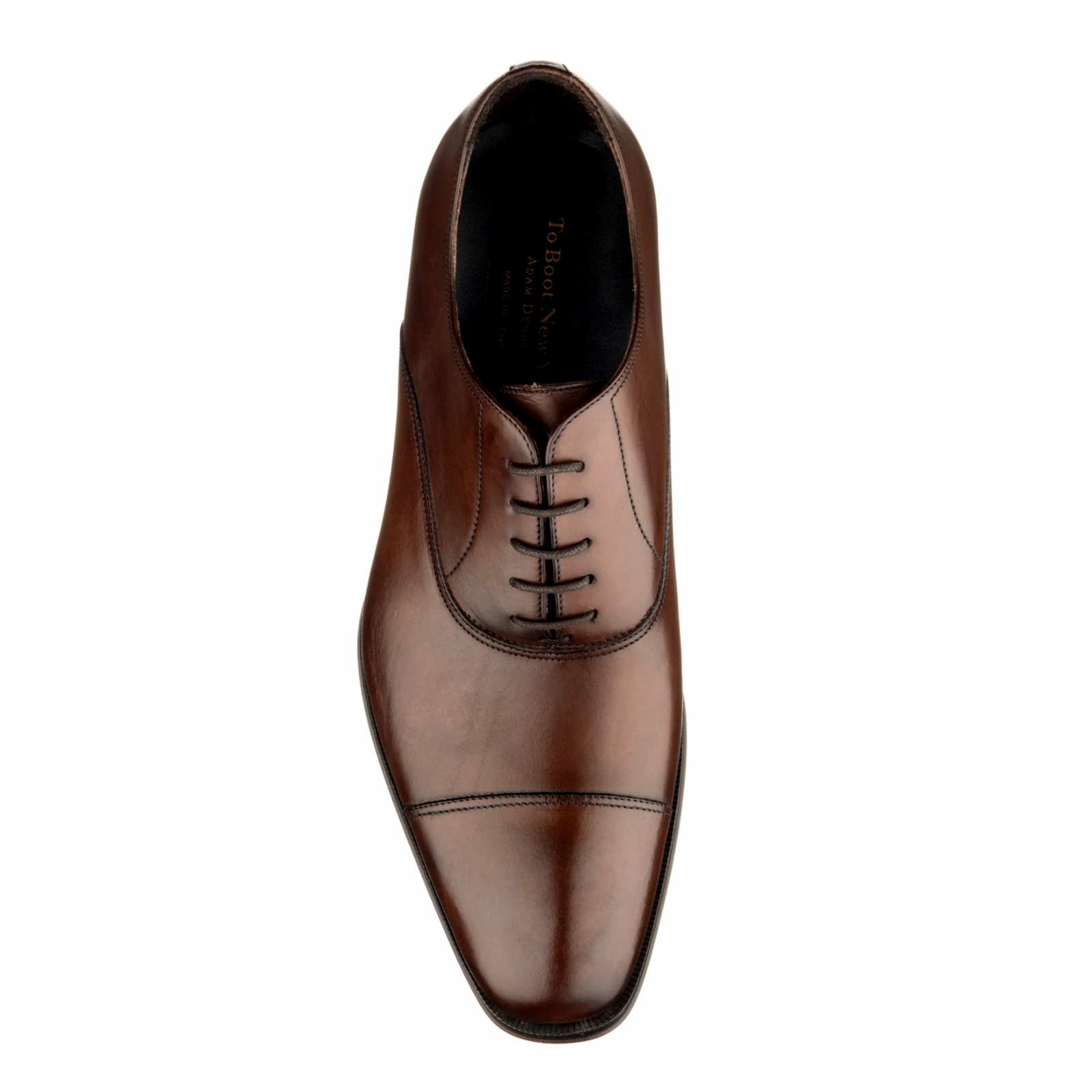 Pre-owned To Boot New York To Boot York Men's Brandon Ii Cap Toe Oxford Shoes Butterfly In Bordo Ant In Brown