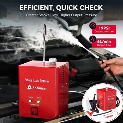 Car EVAP Smoke Machine Leak Detector Automotive Pipe System Diagnostic Tester