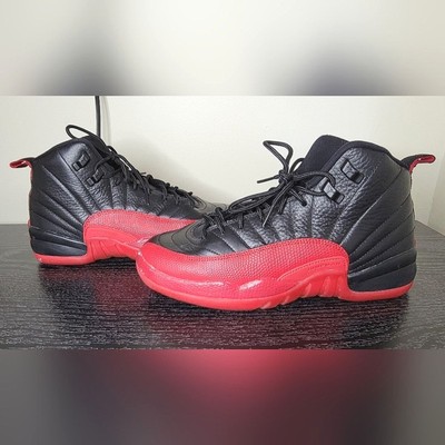 Youth Jordan Air 12 Retro Flu Game Basketball Shoes, Youth S