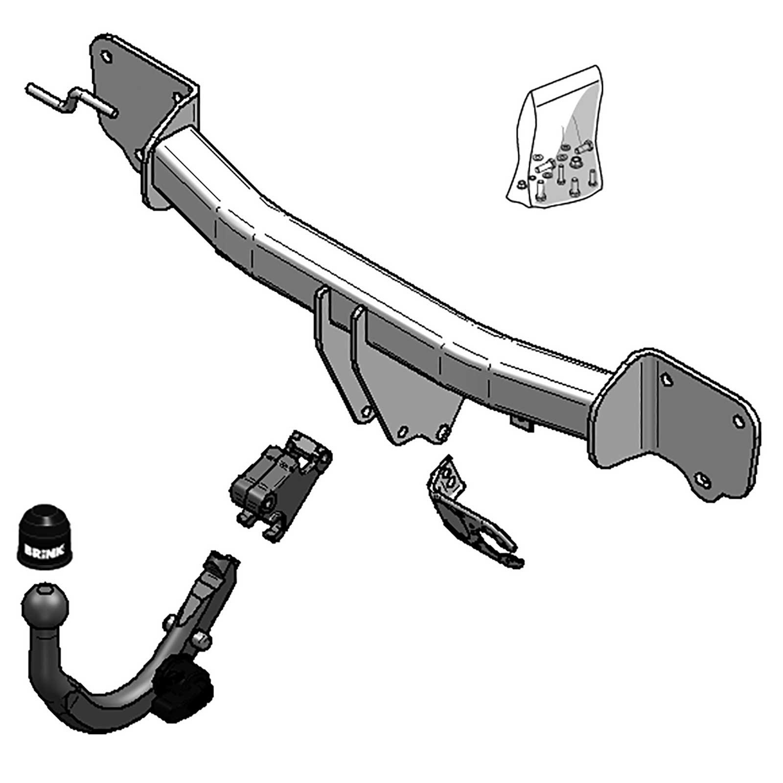 Brink Towbar for BMW 1 Series Hatchback (E81) 20062011 Detachable