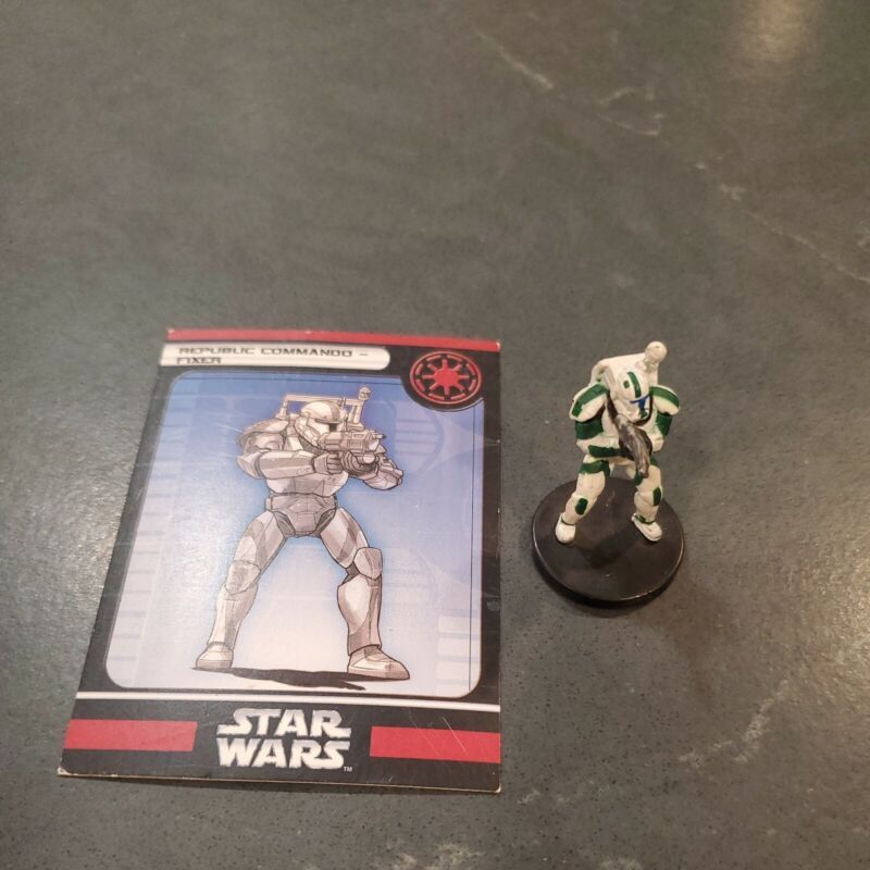 Star Wars Minis Champions of the Force Republic Commando Fixer 34 With Card