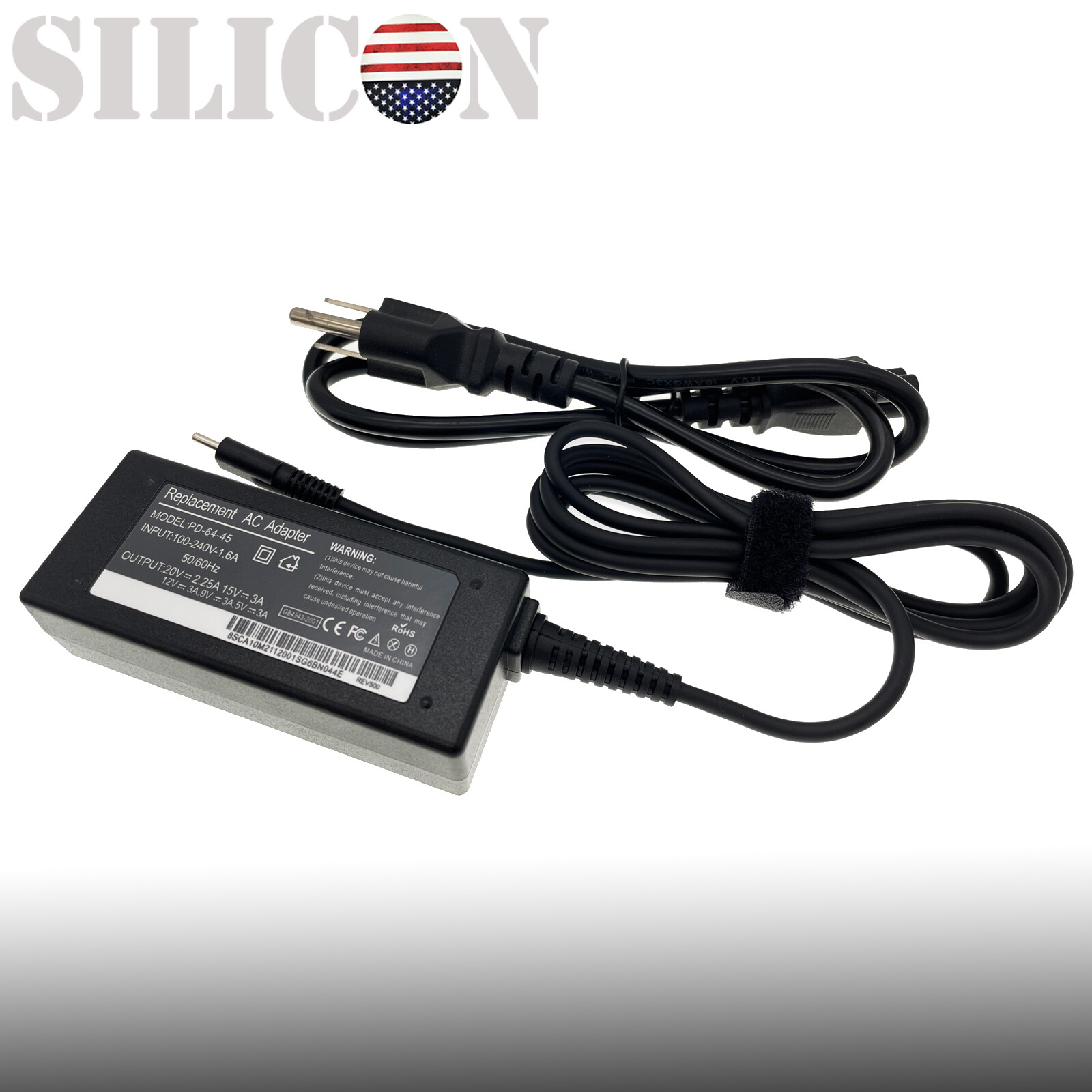 Charger For Dell Latitude 7200 7210 7285 7390 2-in-1 Usb Type-c