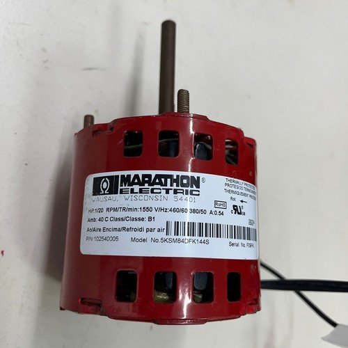 Marathon Motor 5KSM84DFK144S 380-460V 1550 RPM 1/20 Hp A
