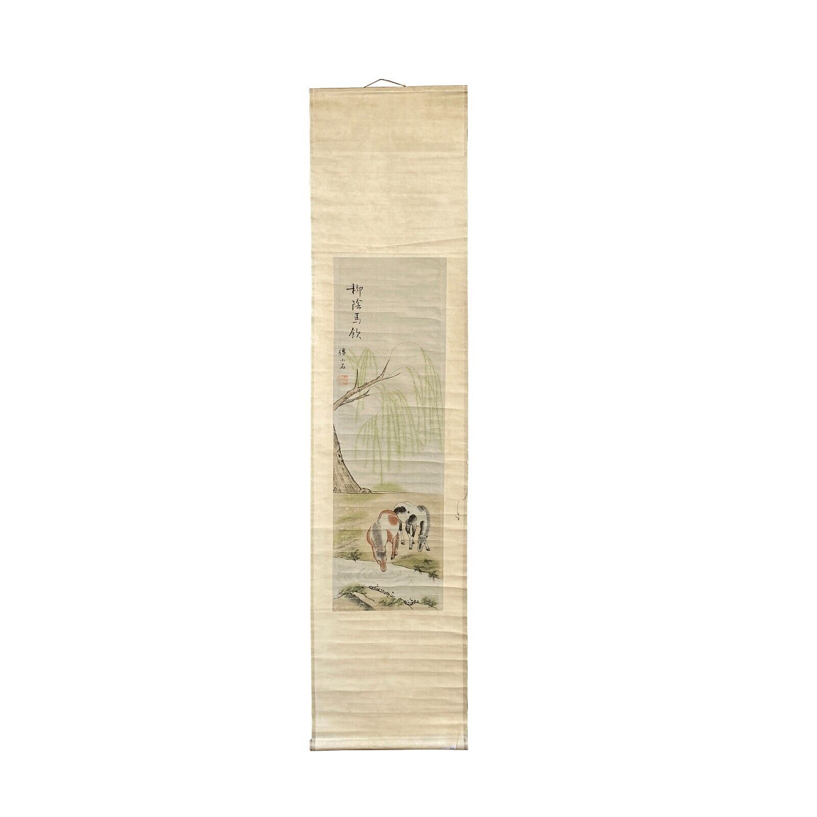 Chinese Color Ink Vertical Horses Theme Scroll Painting Wall Art ws2236S Chinese Color Ink Vertical Horses Theme Scroll Painting Wall Art ws2236S