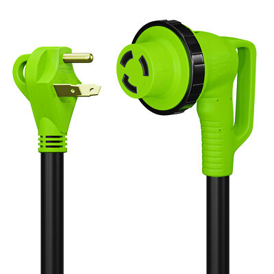 30AMP RV Power Cord 90 Degree Twist Locking 36' TT-30P to L5-30R Leisure Cords