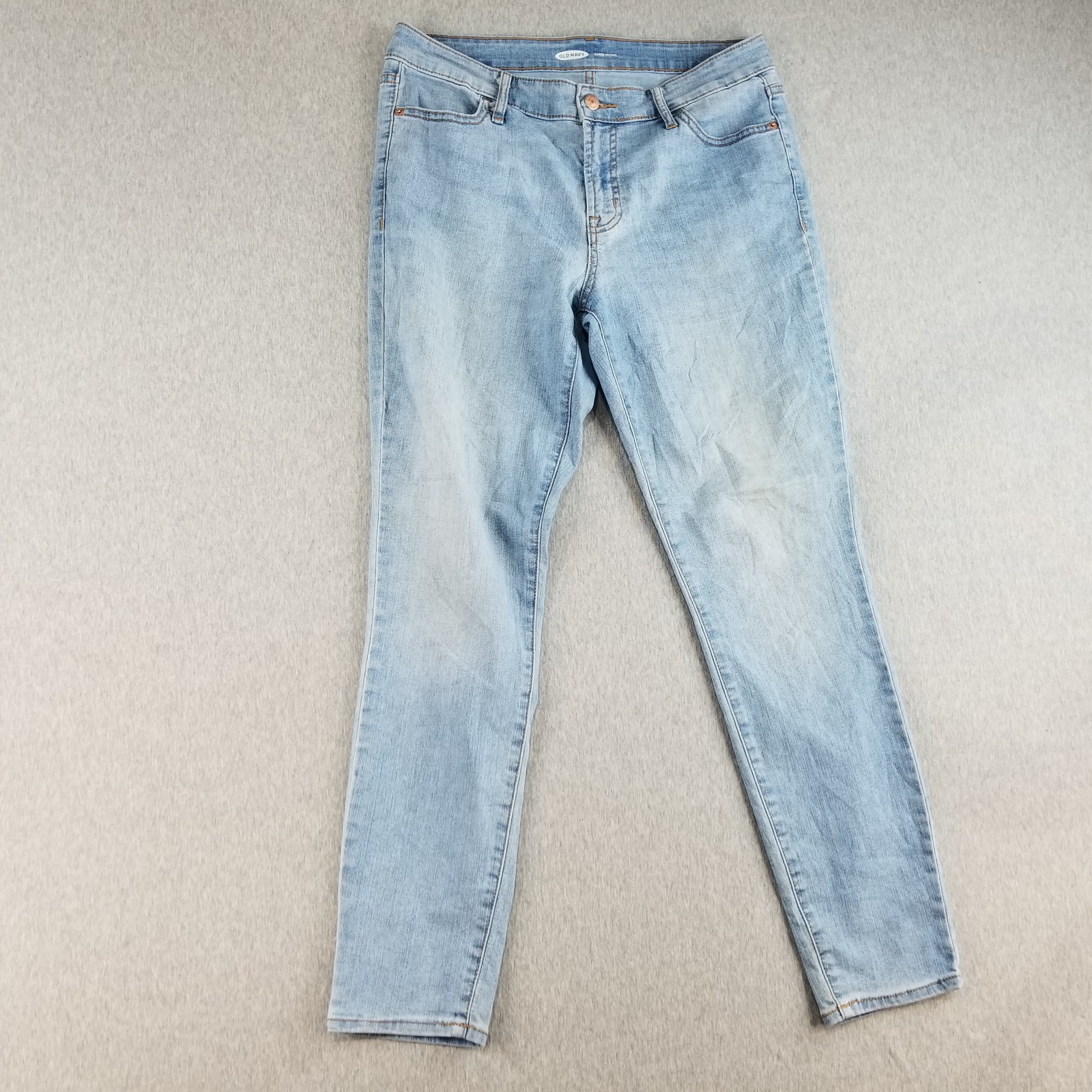 Old Navy Jeans Women's Sz 10 Super Skinny Light Wash Stretch Mat. Normcore Cute