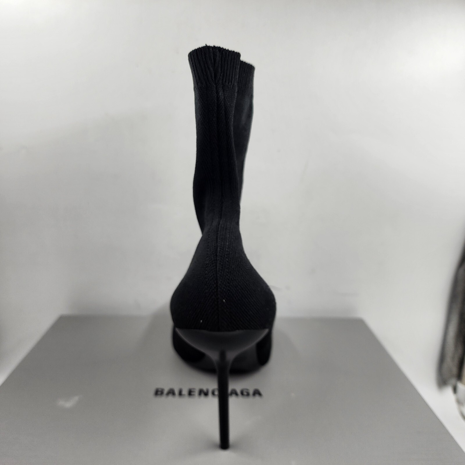Balenciaga Anatomic High Heel Sock Booties Women's 41/11US Black Solid Pull On - Picture 14 of 21