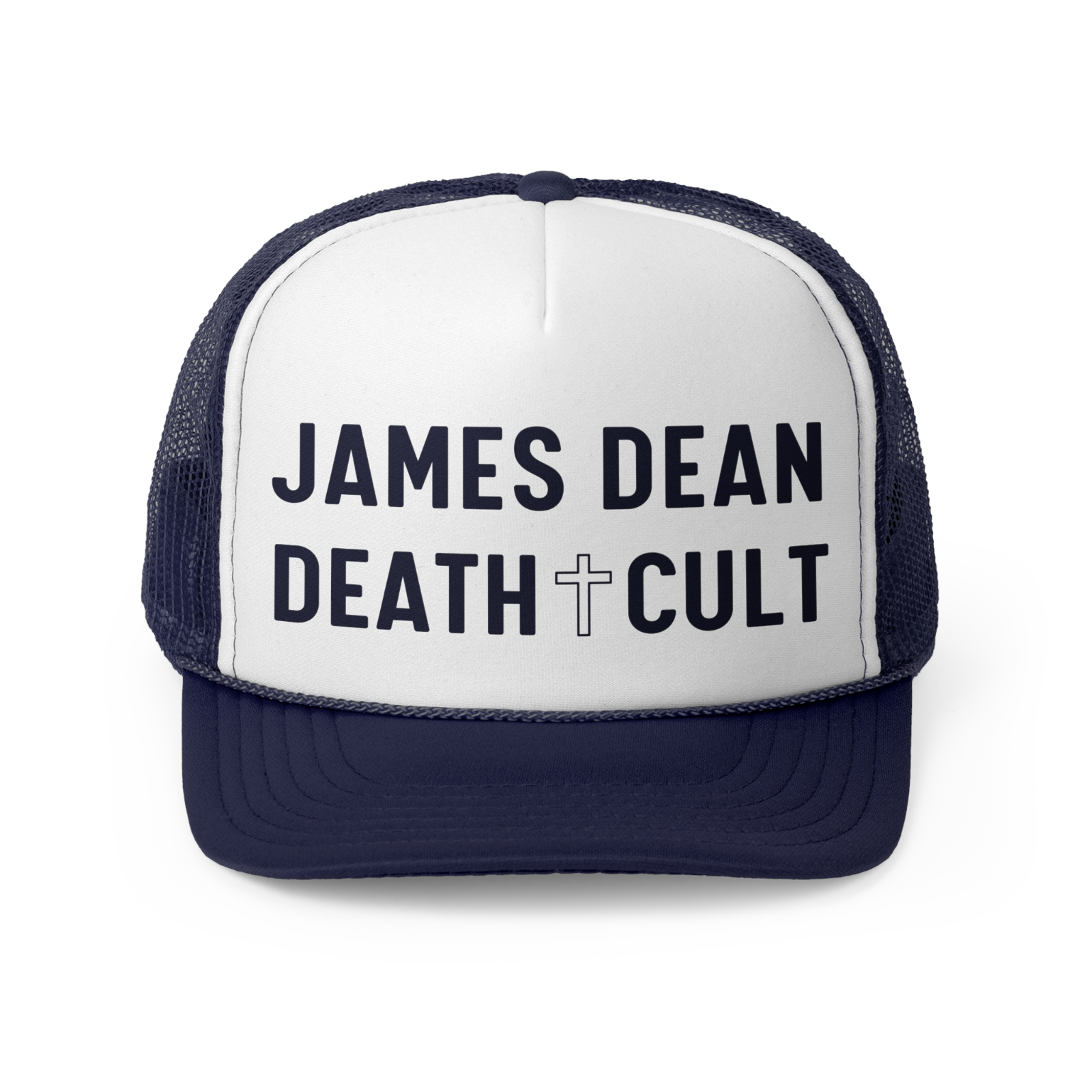 James Dean Death Cult Paly Hollywood Mesh Snapback Trucker Hat Cap