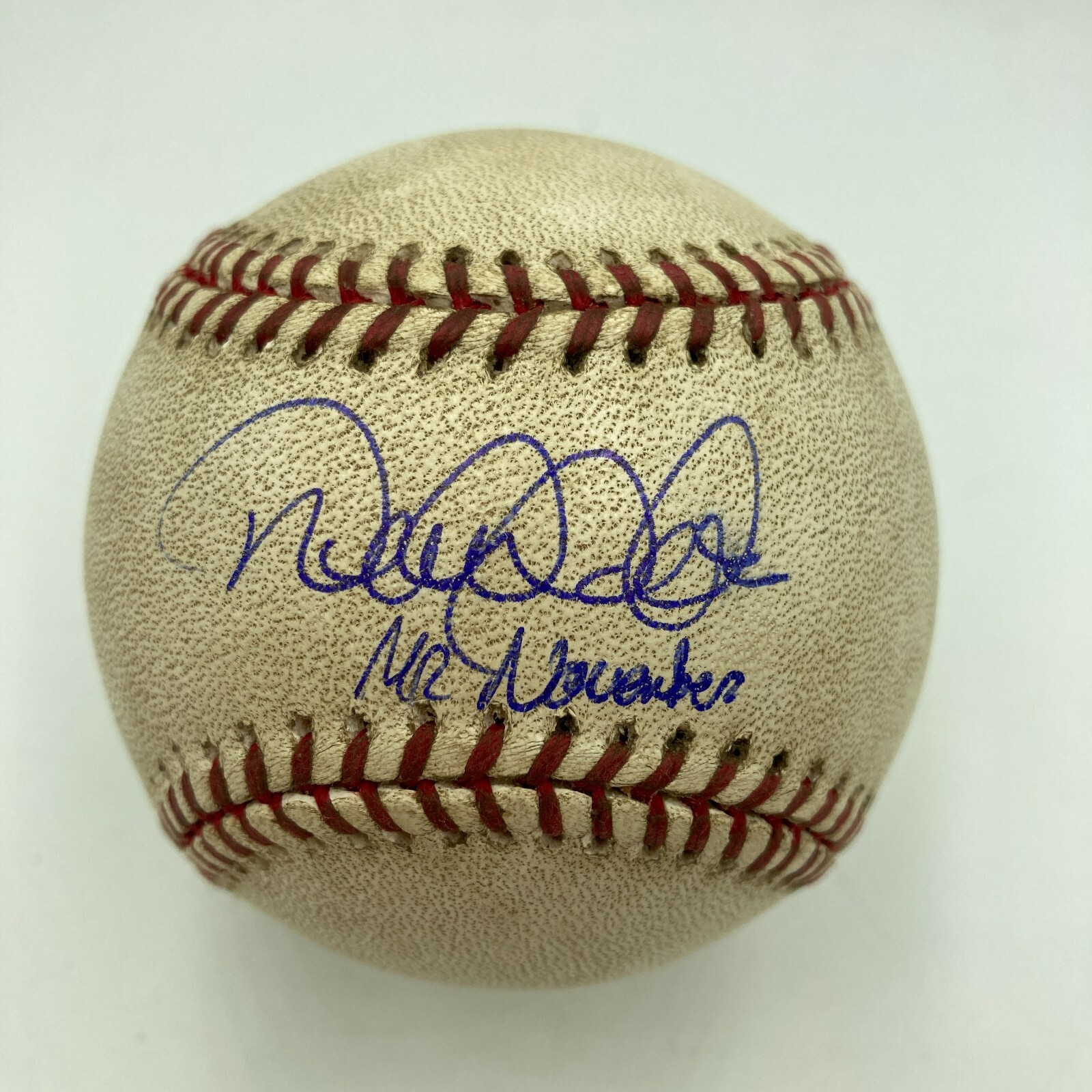 Derek Jeter Mr November Signed Game Used 2001 World Series Game 4