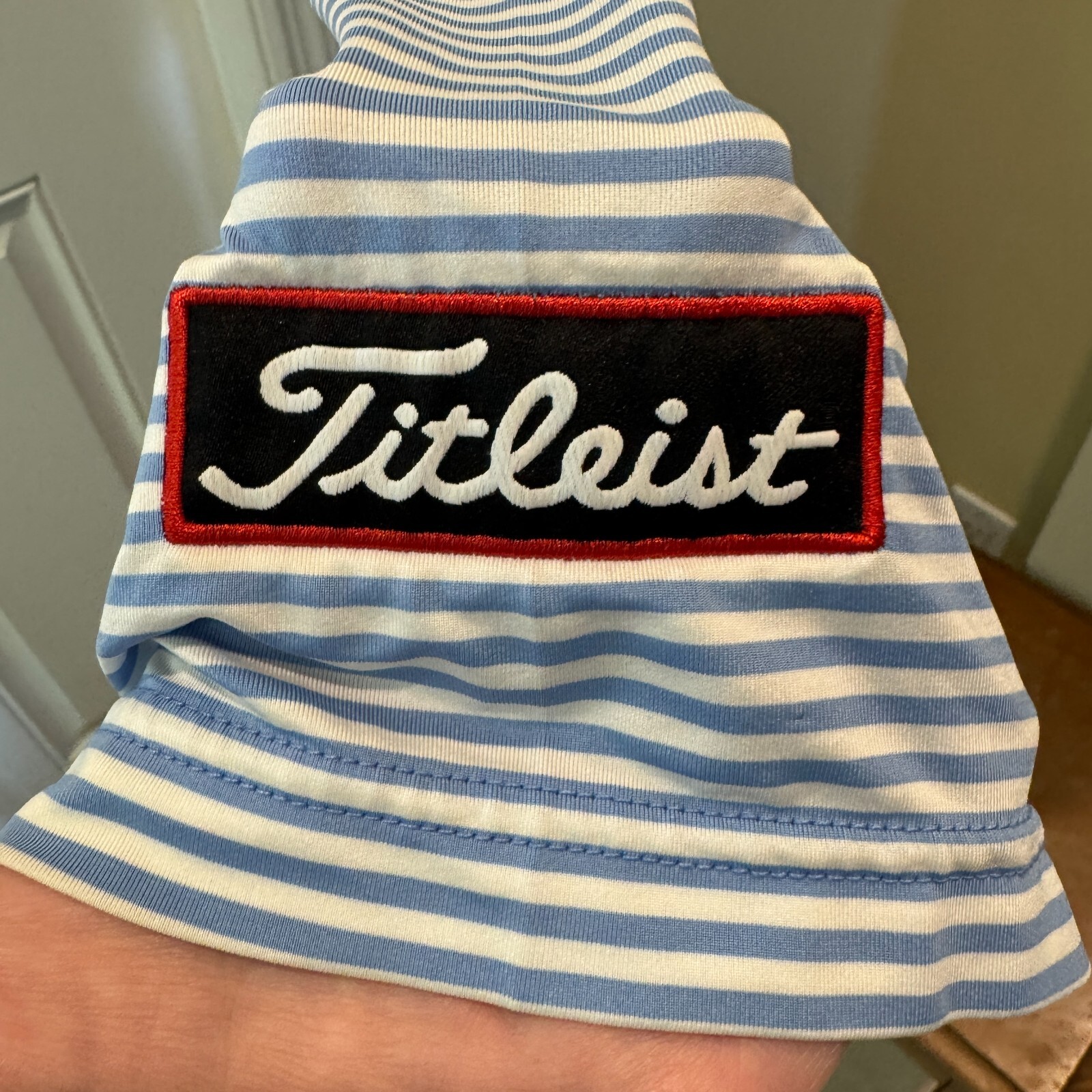 FootJoy Shirt Mens XL Blue Titleist Tour Issue Golf Patch