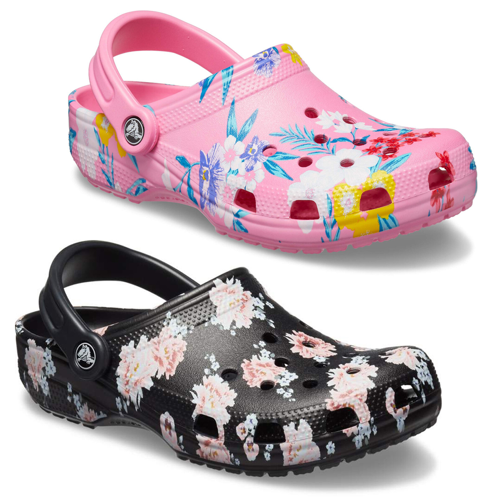 printed clogs