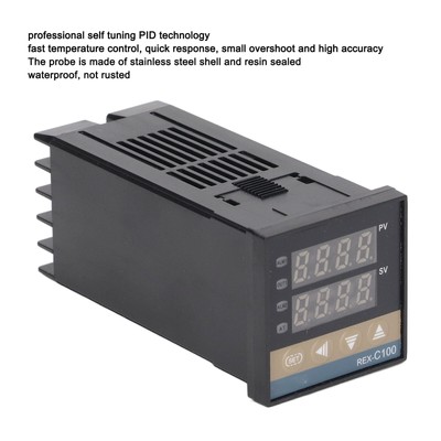 Digital PID Thermostat Kit Waterproof High Accuracy Professional PID REX C100