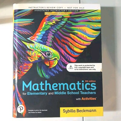 Mathematics Activities Manual for Elementary and Middle School Teachers 6th Edit