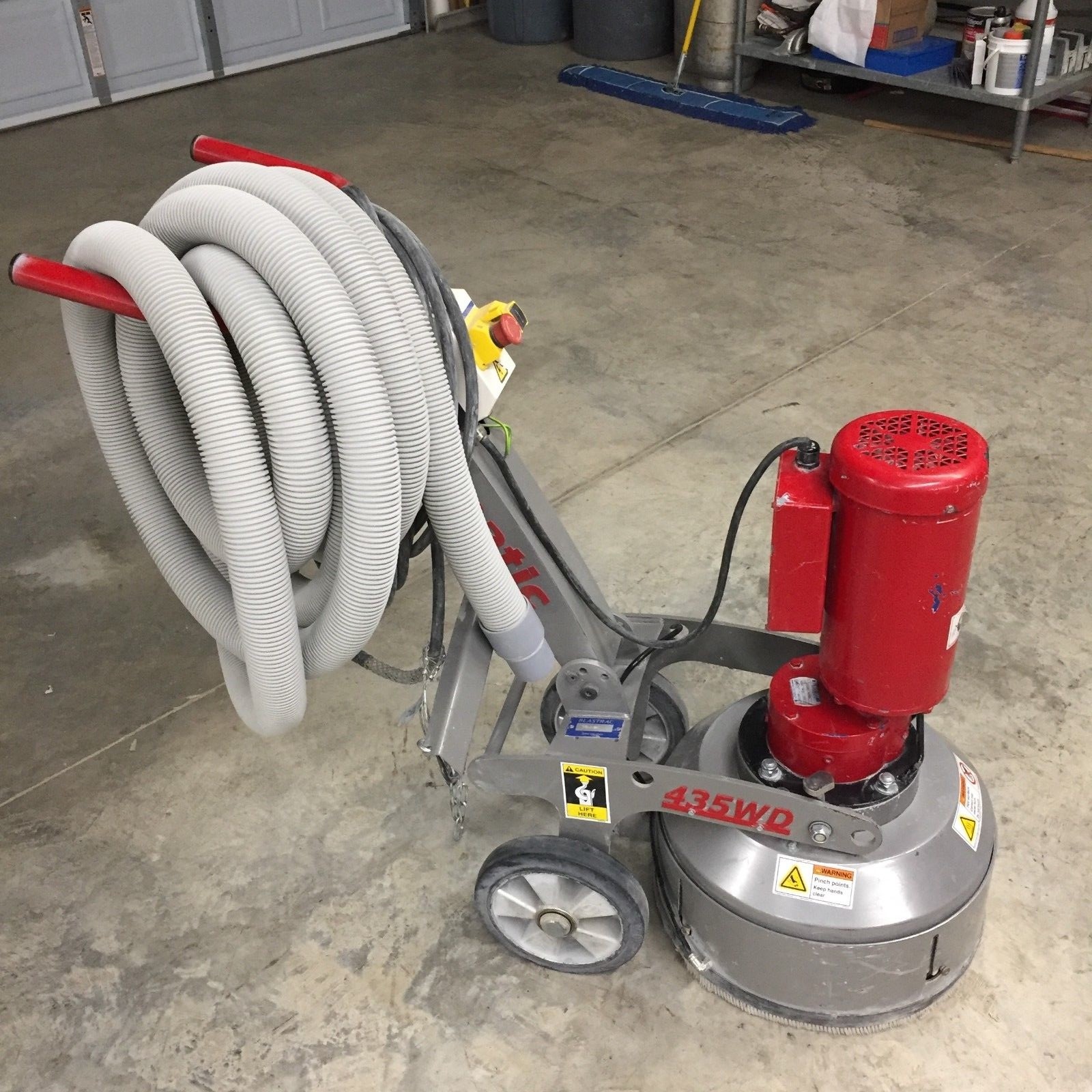 Diamatic BMG 435wd Grinder w/ Blastrac Heavy Duty BD1216 Dust Collector
