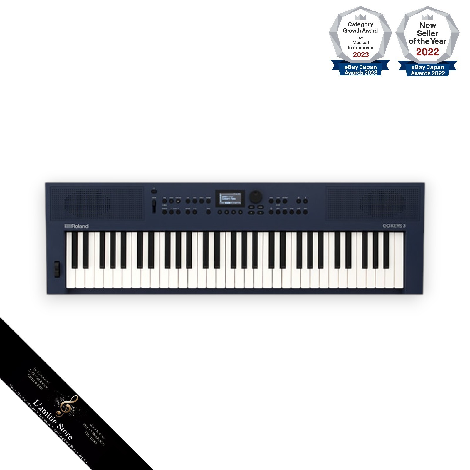 Roland GO:KEYS 3 MU Music Electronic keyboard Midnight blue