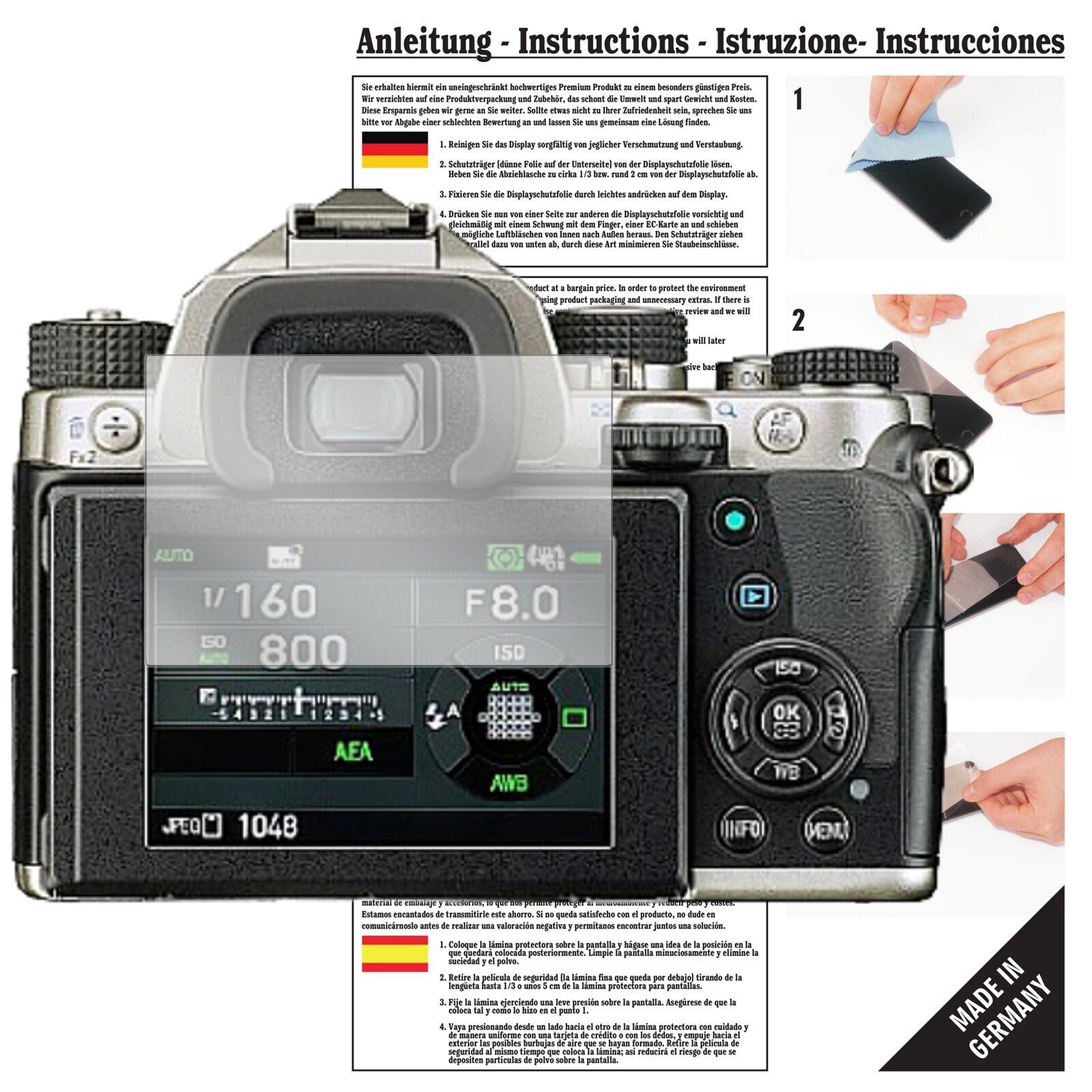Dipos Schutzfolie Für Sony Alpha 6500 – 6 Stück, Kristallklar, Kratzfest, Made In Germany