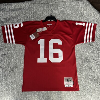 Joe Montana #16 49ers Mitchell & Ness Men's Medium 100% Authentic Jersey New