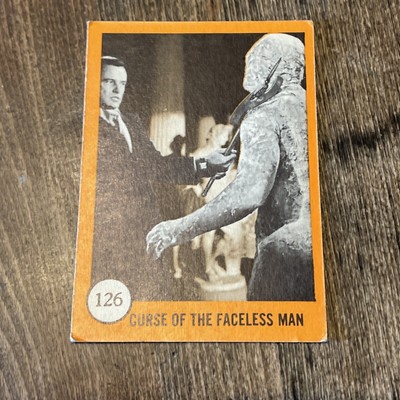 Curse Of The Faceless Man 1961 Nu-Card HORROR MONSTER #126 - RARE - Good